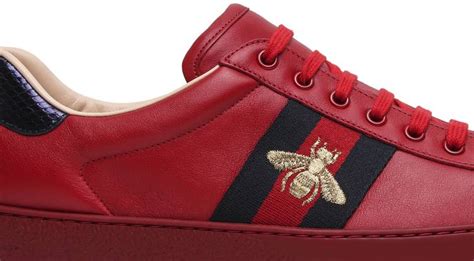 gucci red bee shoes